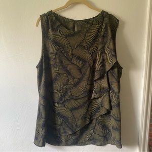 Ann Taylor sleeveless blouse Size XL